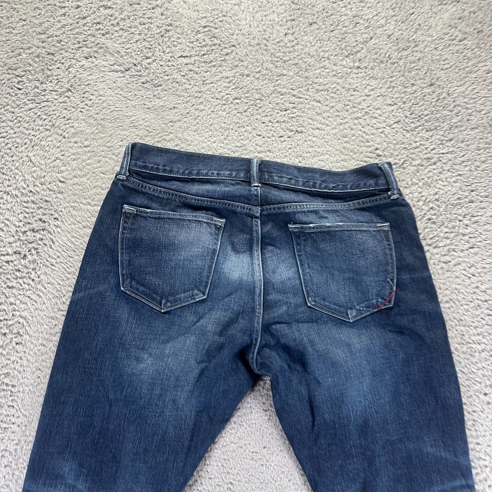 Vintage Banana Republic Jeans Men's 34x32 Blue Cotton Denim Straight Workwear - Picture 5 of 10